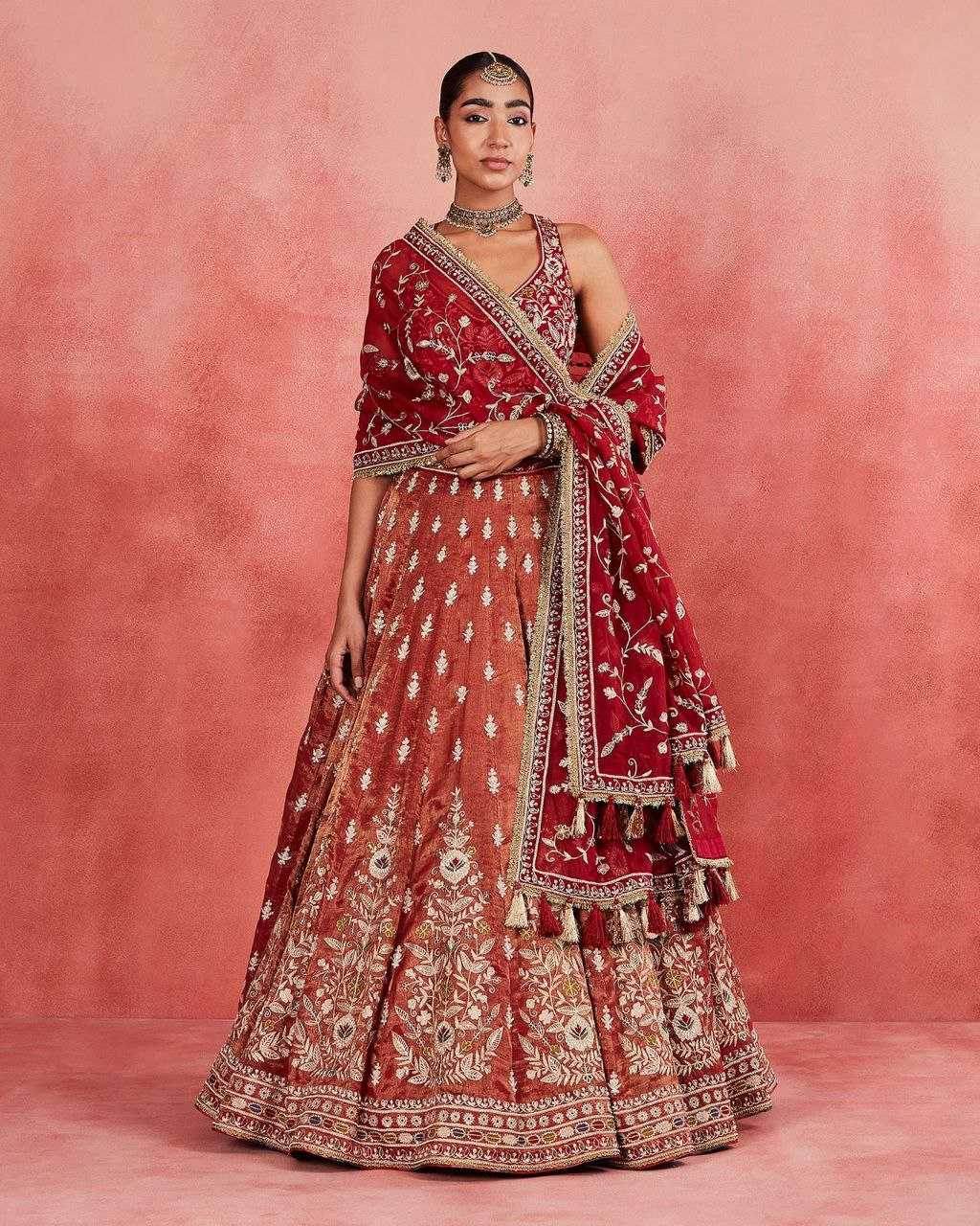 Silk Designer Embroidered Lehenga - MYLUXURY LANE ENTERPRISE
